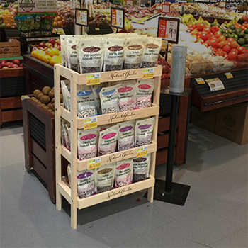 4-Post Wood Display Rack by InterMarket Technology