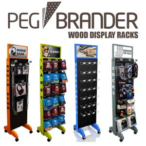 Peg Brander Wood Display Rack