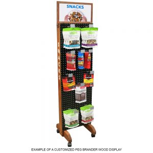 Peg Brander Wood Display Rack by InterMarket Technology