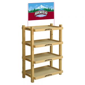 Arrowhead Wood display rack by InterMarket Technology