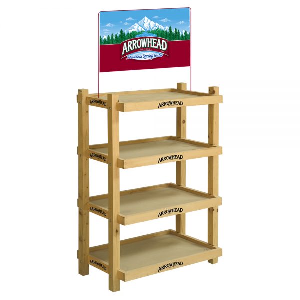 Arrowhead Wood display rack by InterMarket Technology