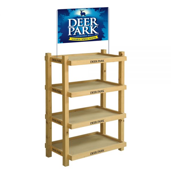 Deer Park Wood display rack by InterMarket Technology