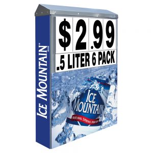 Ice Mountain Bump Blaster Ultimate Signage for convenience stores by InterMarket Technology