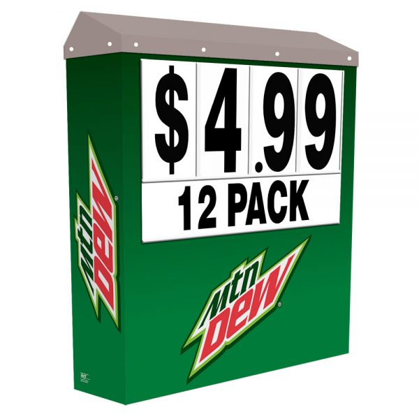 Mountain Dew Bump Blaster Ultimate Signage for convenience stores by InterMarket Technology