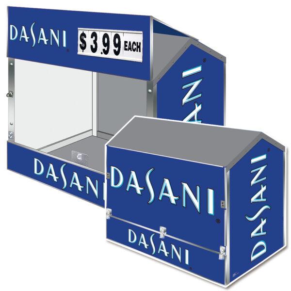 Dasani Dock Locker 54 Outdoor Beverage Display by Intermarket Technology