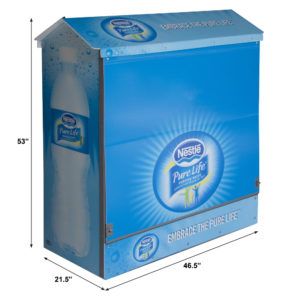 Nestle Pure Life Dock Locker 46 Outdoor Beverage Display by Intermarket Technology