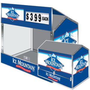 Ice Mountain Dock Locker 54 outdoor beverage display by InterMarket Technology