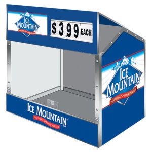 Ice Mountain Dock Locker 54 outdoor beverage display by InterMarket Technology