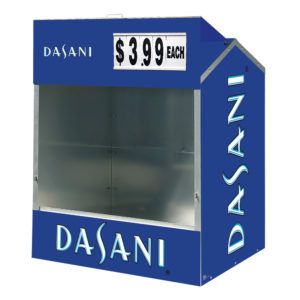 Dasani Steel Master Dock Locker Outdoor Beverage Display by InterMarket Technology