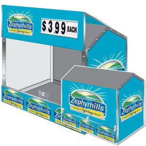 Zephyrhills Dock Locker 54 outdoor beverage display by InterMarket Technology