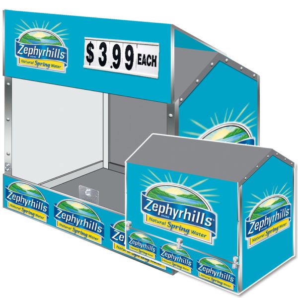 Zephyrhills Dock Locker 54 outdoor beverage display by InterMarket Technology