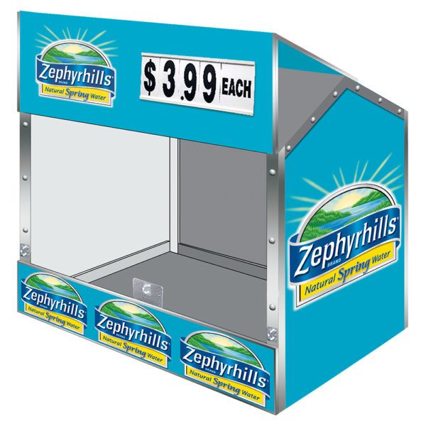 Zephyrhills Dock Locker 54 outdoor beverage display by InterMarket Technology