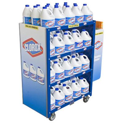 Clorox Retail Display Rack by InterMarket Technology