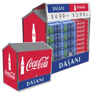 Coke Dasani Dock Locker Outdoor Beverage Display by Intermarket Technology