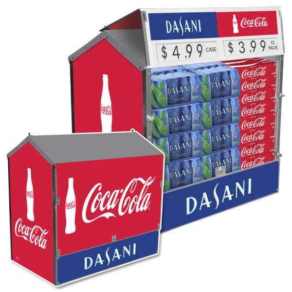 Coke Dasani Dock Locker Outdoor Beverage Display by Intermarket Technology