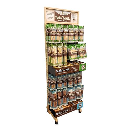 Peg Brander Wood Display Rack by InterMarket Technology