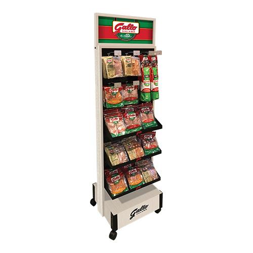 Gallo Peg Brander Wood Display Rack by InterMarket Technology