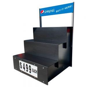 Pepsi Step Maxer with sign by InterMarket Technology