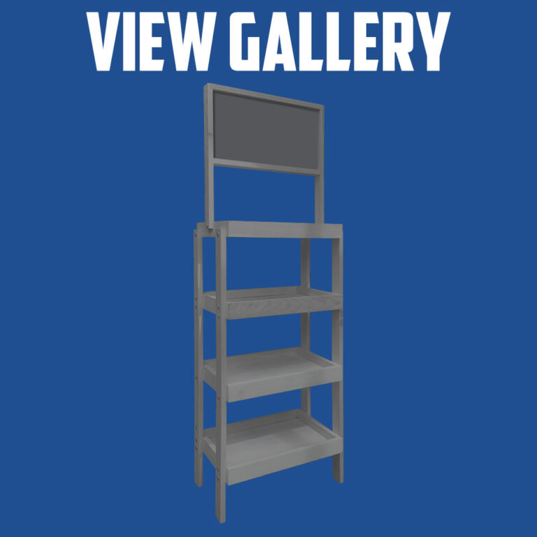 Gallery of 4-Post Wood Display Racks - InterMarket Technology