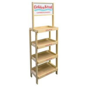 4-Post Wood Display Rack by InterMarket Technology