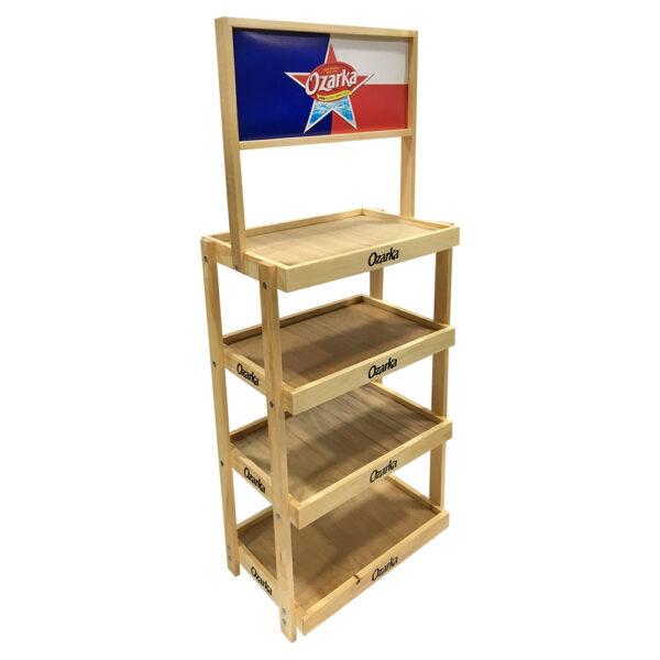 4-Post Custom Wood Display Rack by InterMarket Technology