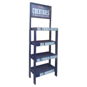 Liquor Cocktail Custom Wood Rack Display