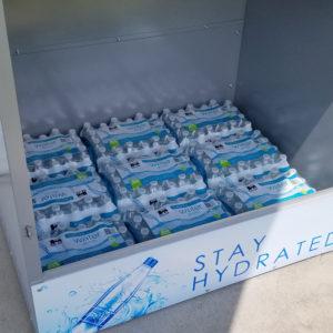 Bottled Water Steel Master Dock Locker Display by InterMarket Technology