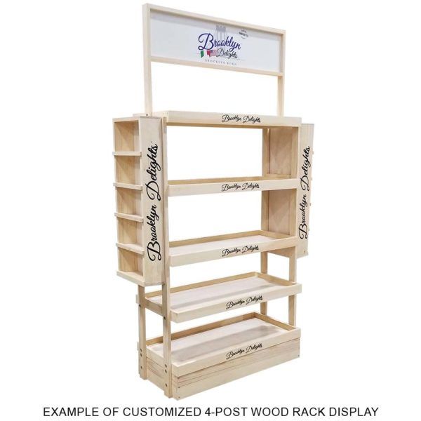 Brooklyn Delights Wood Display Rack by InterMarket Technology