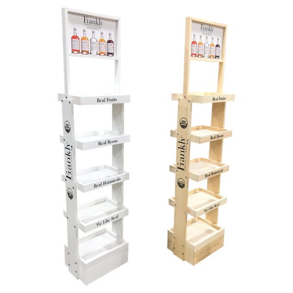 Frankly SideBrander Wood Display Rack by InterMarket Technology