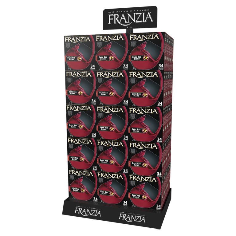 Custom Wood Case Stacker Displays Beverage Display Platform