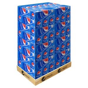 Pepsi Wood Case Stacker Display with Sign by Intermarket Technology