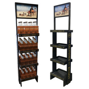 SloBrew Whiskey Wood Display Rack SideBrander