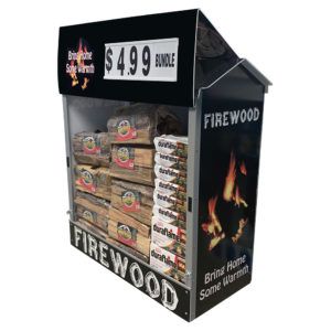 Firewood Dock Locker® 46 Outdoor Display by Intermarket Technology