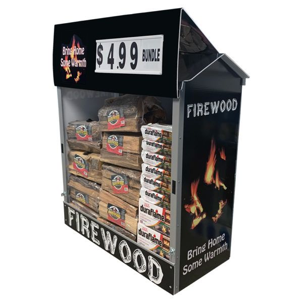 Firewood Dock Locker® 46 Outdoor Display by Intermarket Technology