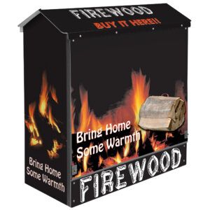 Firewood Dock Locker® 46 Outdoor Display by InterMarket Technology