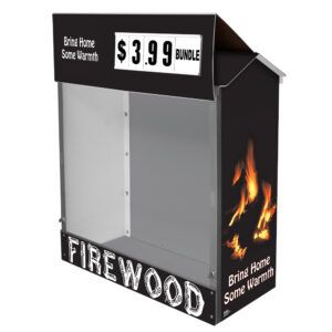 Firewood Dock Locker® 46 Outdoor Display by InterMarket Technology