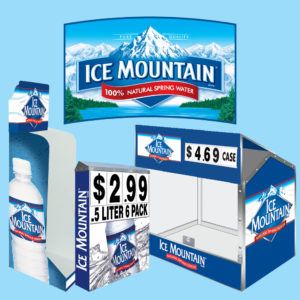 Ice Mountain Beverage Displays