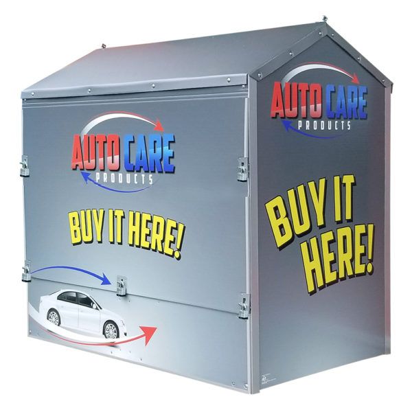 Auto Care Dock Locker 54 Outdoor Display by InterMarket Technology