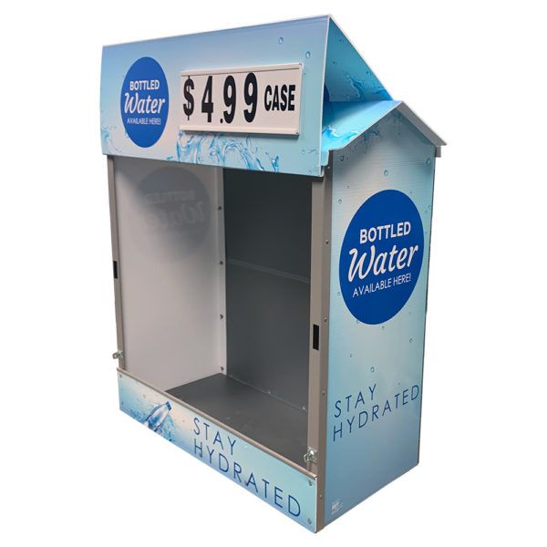 Bottled Water Dock Locker 46 Outdoor Display by Intermarket Technology