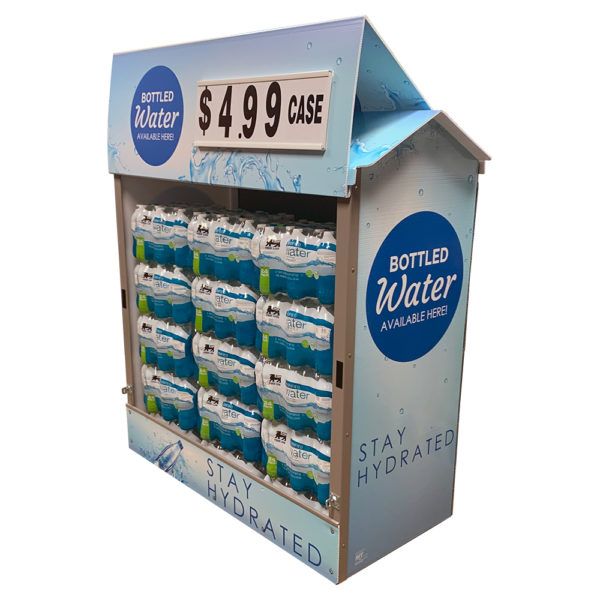 Bottled Water Dock Locker® 46 Outdoor Display by Intermarket Technology