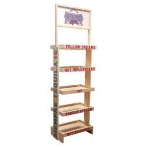 SideBrander Wood Display Rack