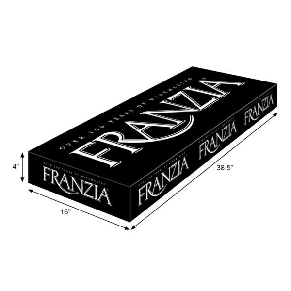 Franzia case stacker wine display by InterMarket Technology
