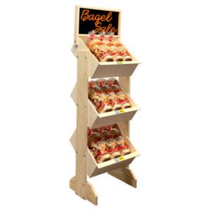 CrateBrander Wood Display Rack by InterMarket Technology.