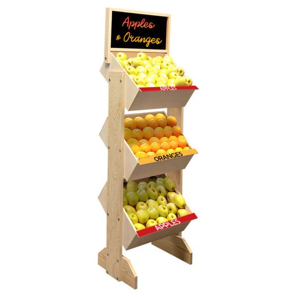 CrateBrander Wood Display Rack by InterMarket Technology.