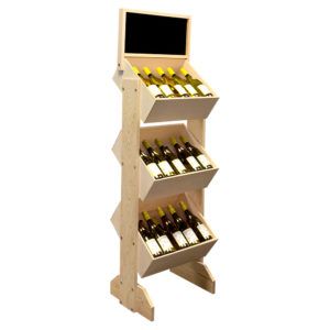 Wine Wood Crate Display by InterMarket Technology.