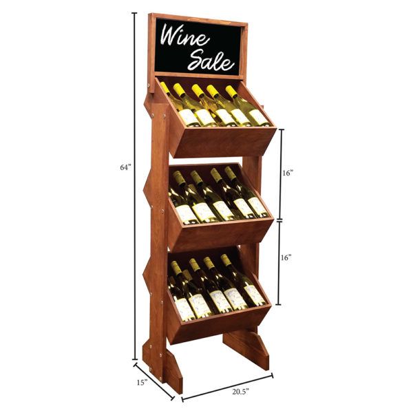CrateBrander™ Wine Display Rack