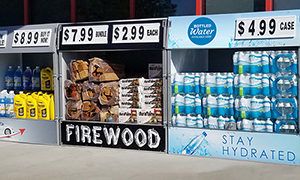 Gas Station Dock Locker Outdoor Displays by InterMarket Technology