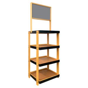 Duo Tone 4-Post Wood Display Rack