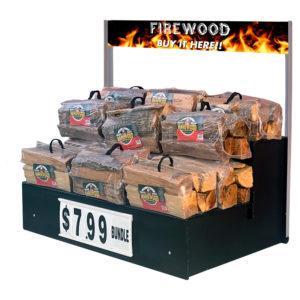 StepMaxer™ II 52" with Firewood Sign Outdoor Step Display