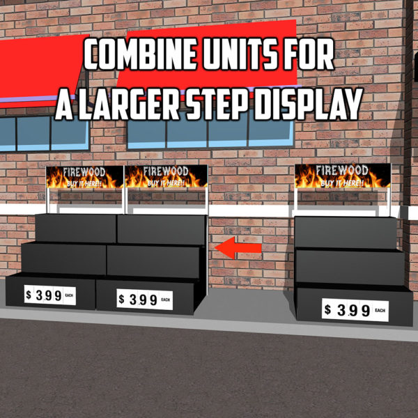 Combine units for a larger step display - StepMaxer Outdoor Step Display